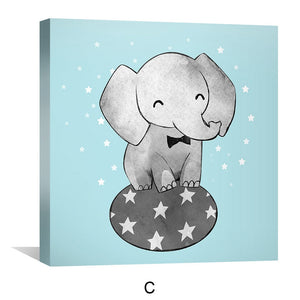 Dreamy Tuskers Canvas Art Clock Canvas