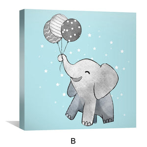 Dreamy Tuskers Canvas Art Clock Canvas