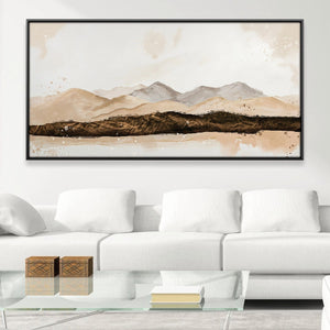 Drifted Plains Canvas Art 20 x 10in / Canvas Clock Canvas