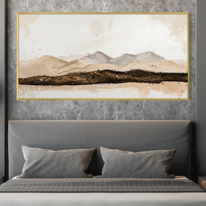 Drifted Plains Canvas Art Clock Canvas