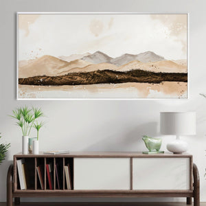 Drifted Plains Canvas Art Clock Canvas