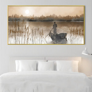 Drifting into the Dusk Canvas Art Clock Canvas
