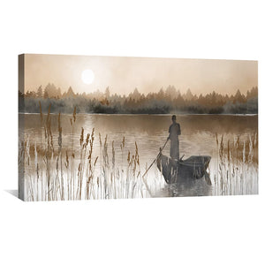 Drifting into the Dusk Canvas Art Clock Canvas