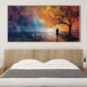 Dusks Palette Canvas Art Clock Canvas