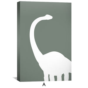 Eat Play Rawr Sleep Canvas Art Clock Canvas