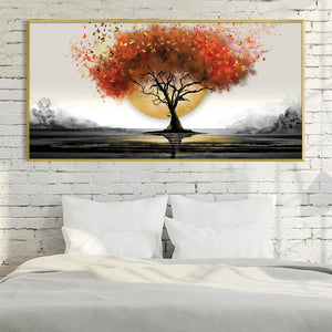 Eclipsed Dawn Canvas Art Clock Canvas