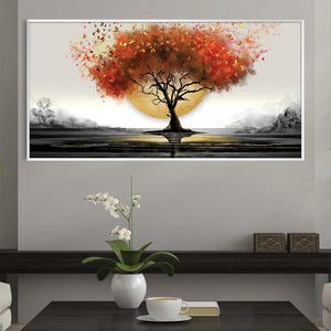 Eclipsed Dawn Canvas Art Clock Canvas