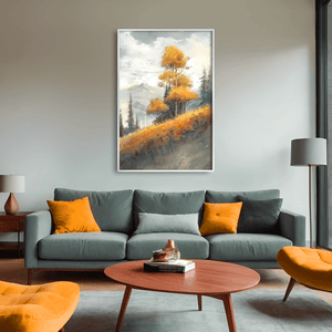 Edge of Fall Canvas Art Clock Canvas