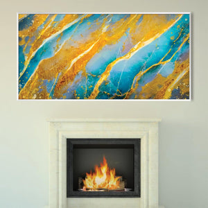 Eldorado Stream Canvas Art Clock Canvas