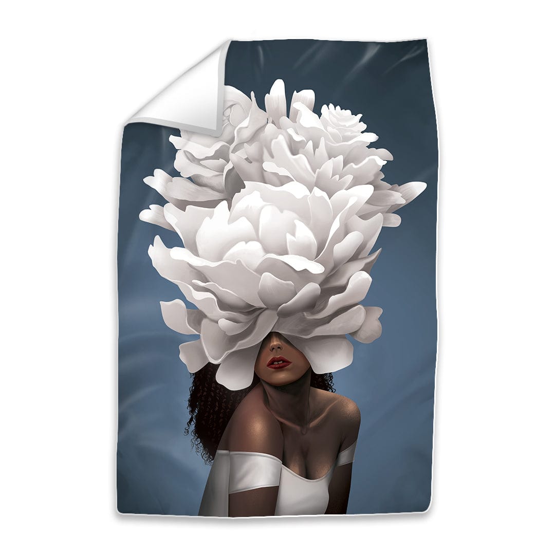 Elegant Woman C Easy Build Frame Art Fabric Print Only / 24 x 36in Clock Canvas
