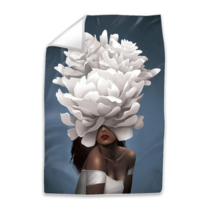 Elegant Woman C Easy Build Frame Art Fabric Print Only / 24 x 36in Clock Canvas