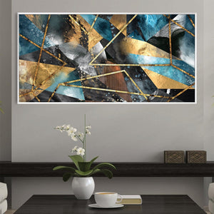Elemental Intersection Canvas Art Clock Canvas
