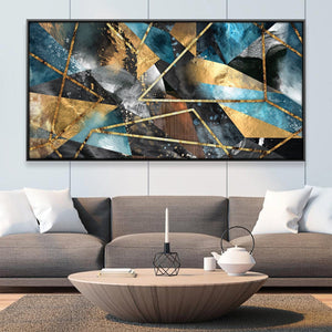 Elemental Intersection Canvas Art Clock Canvas