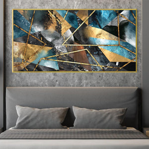 Elemental Intersection Canvas Art Clock Canvas