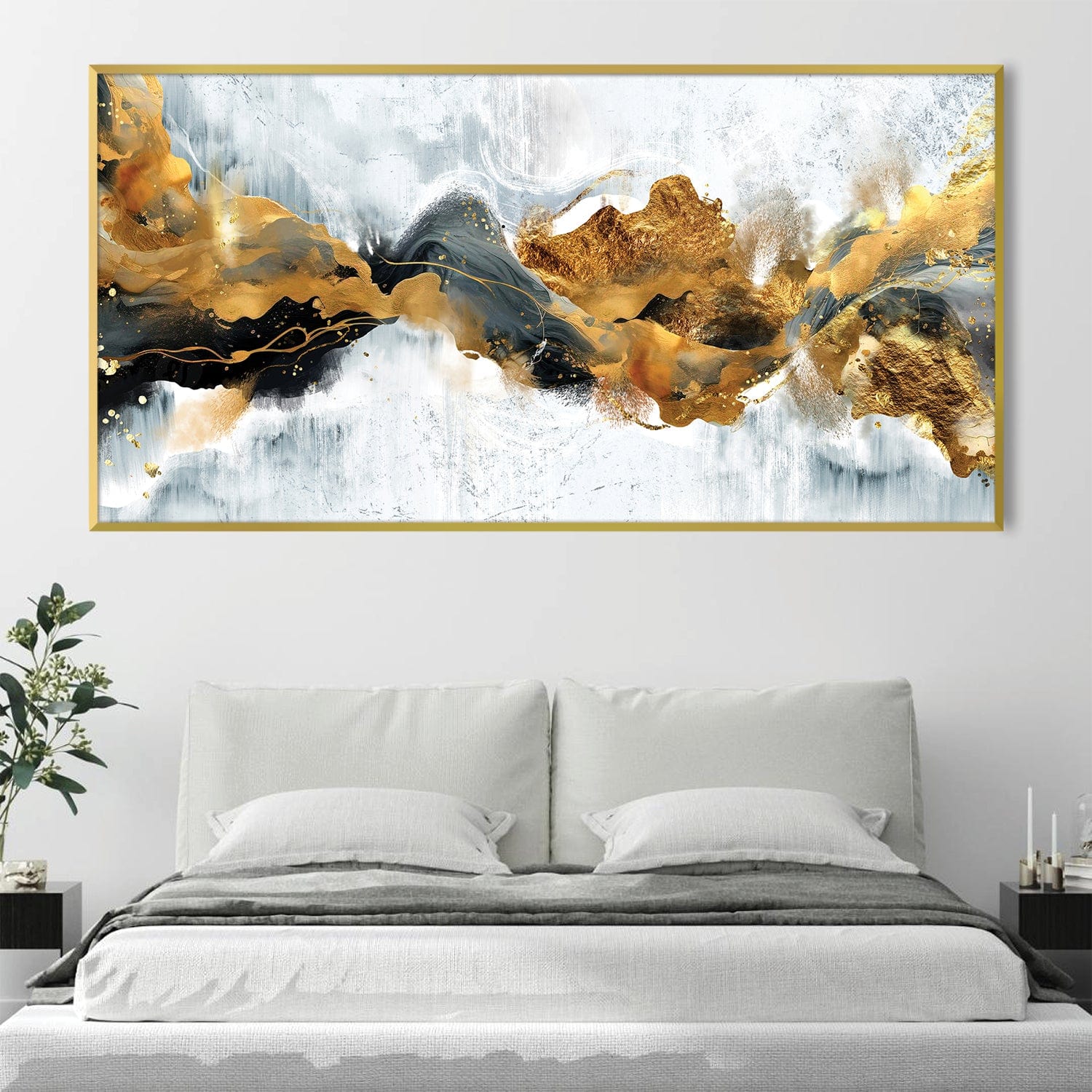 Elysian Currents Canvas Art Clock Canvas