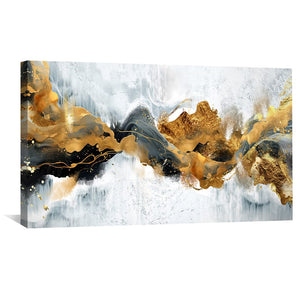 Elysian Currents Canvas Art Clock Canvas