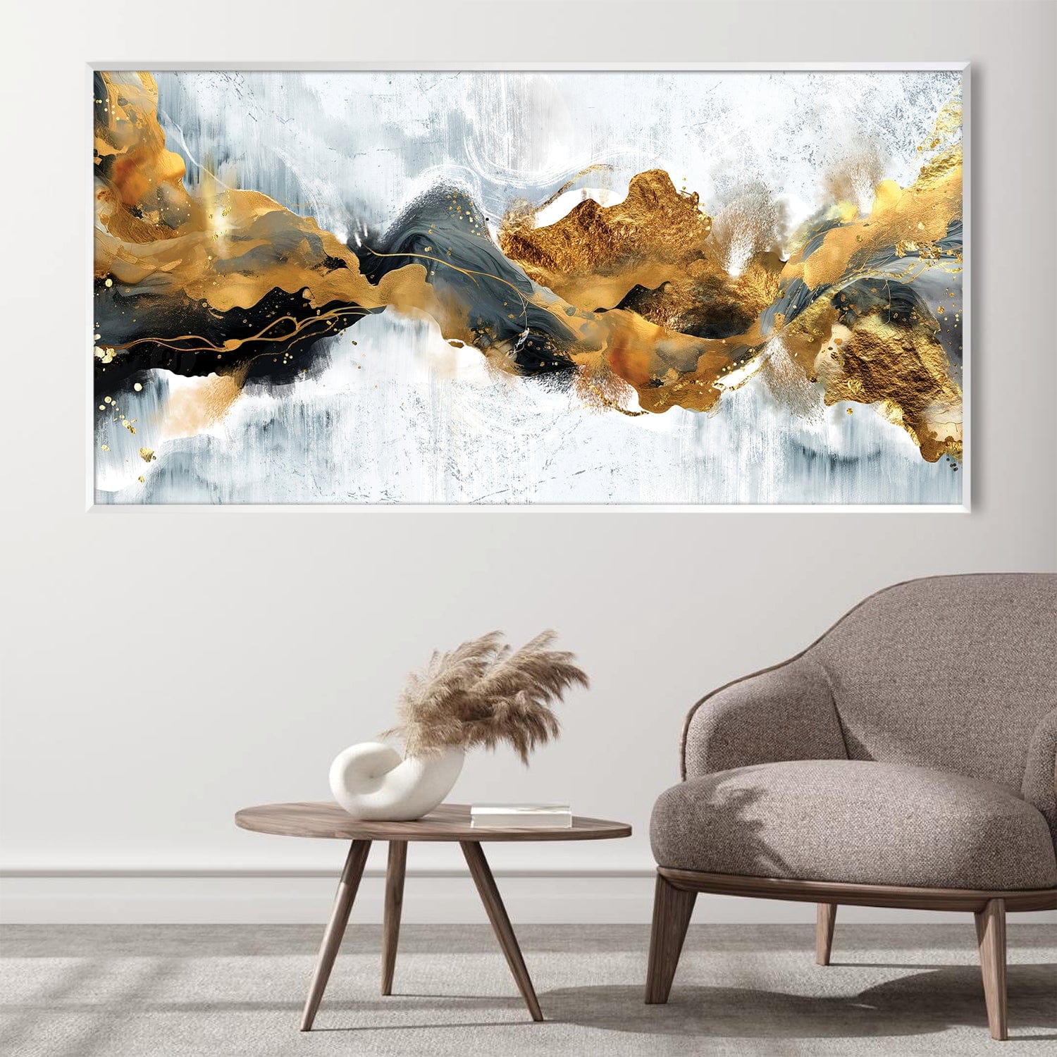 Elysian Currents Canvas Art Clock Canvas