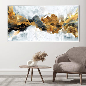 Elysian Currents Canvas Art Clock Canvas