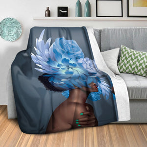 Empowered Woman A Blanket Blanket Clock Canvas