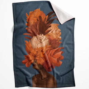 Empowered Woman B Blanket Blanket 75 x 100cm Clock Canvas