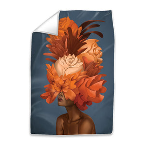 Empowered Woman B Easy Build Frame Art Fabric Print Only / 24 x 36in Clock Canvas