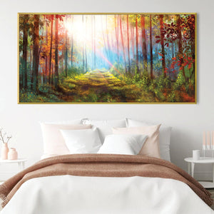 Enchanted Pathway Canvas Art Clock Canvas