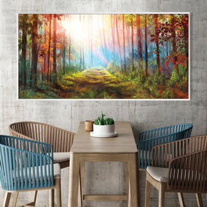 Enchanted Pathway Canvas Art Clock Canvas