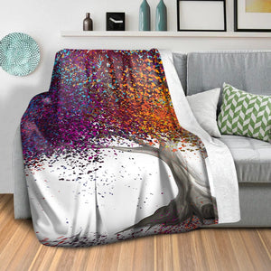 Enchanted Willow Blanket Blanket Clock Canvas