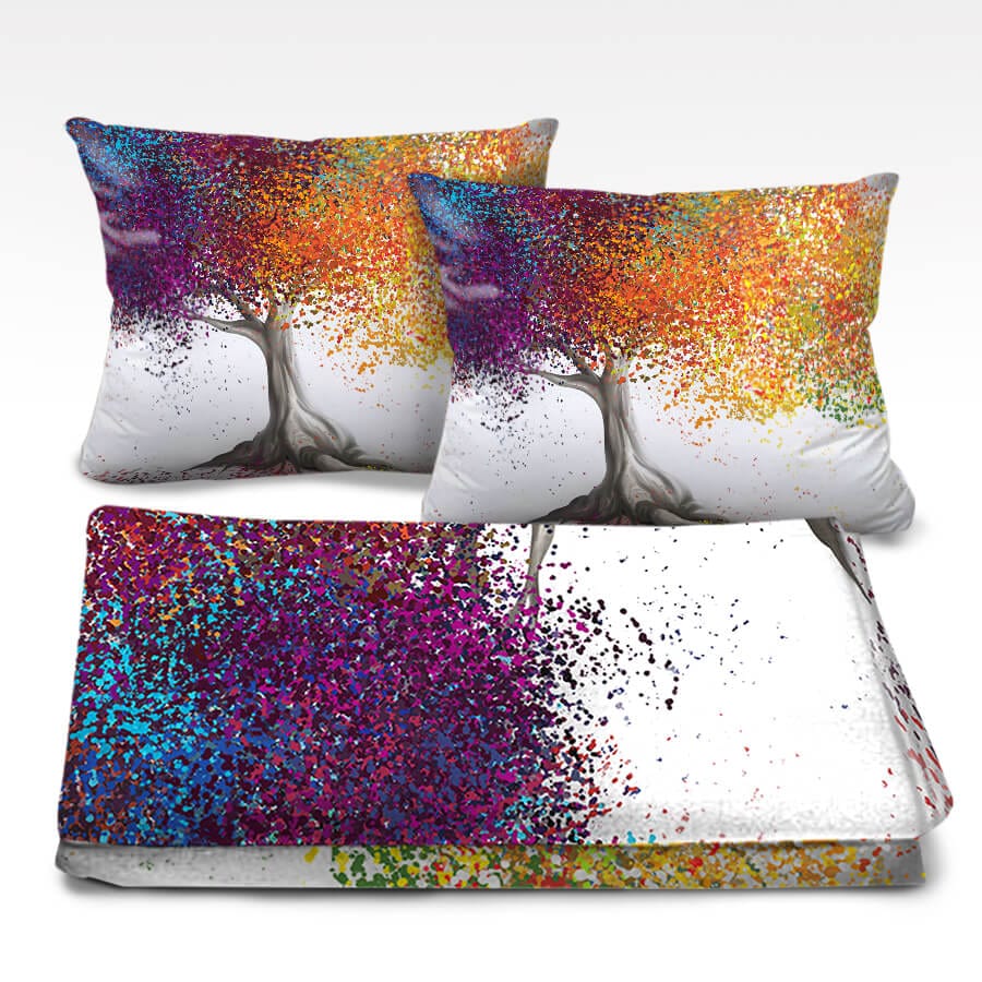 Enchanted Willow Dream Home Bundle Bundle 2 Cushions & 1 Blanket Clock Canvas