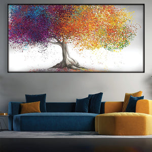 Enchanted Willow Easy Build Frame Posters, Prints, & Visual Artwork Easy Build Frame & Fabric Print / 40 x 20in Clock Canvas