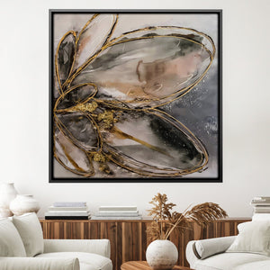 Ethereal Flower Canvas Art 30 x 30cm / Unframed Canvas Print Clock Canvas