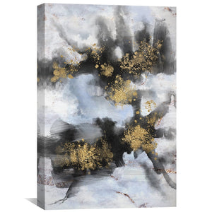Ethereal Noir Canvas Art Clock Canvas
