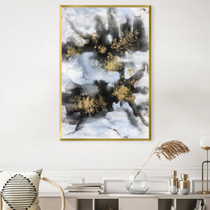 Ethereal Noir Canvas Art Clock Canvas