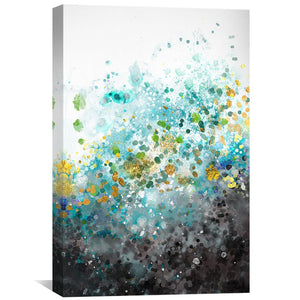 Ethereal Splot Canvas Art Clock Canvas