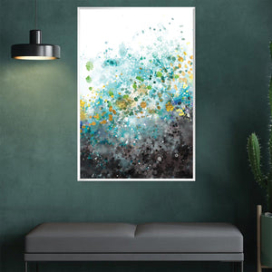 Ethereal Splot Canvas Art Clock Canvas