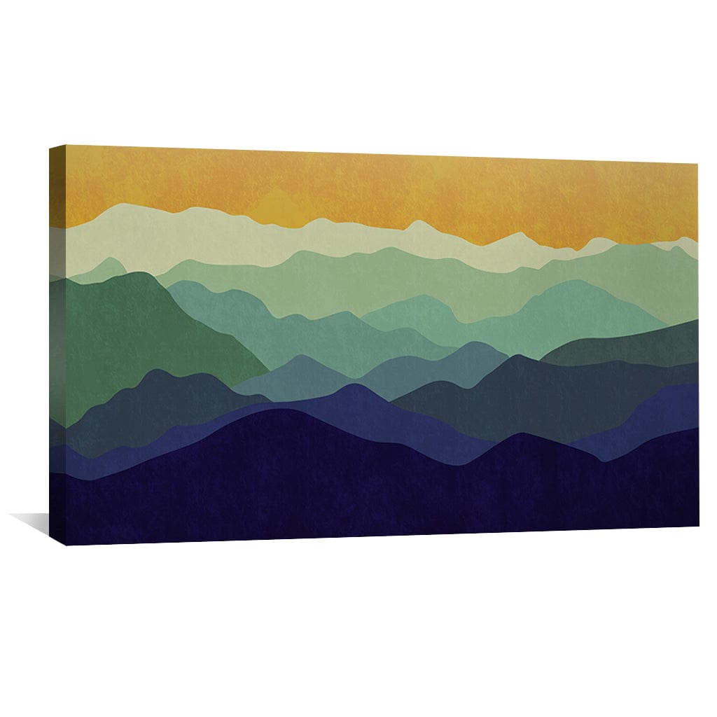 Euphoria Horizon Canvas Art Clock Canvas
