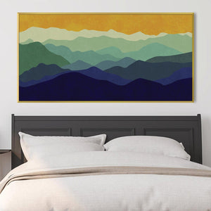 Euphoria Horizon Canvas Art Clock Canvas