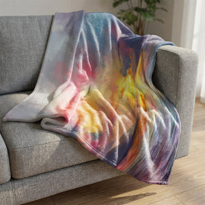 Euphoric Horizon Blanket Blanket Clock Canvas