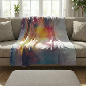 Euphoric Horizon Blanket Blanket Clock Canvas