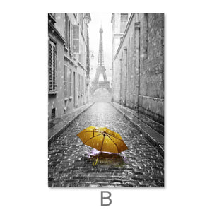 Europe Splash Canvas Art Clock Canvas