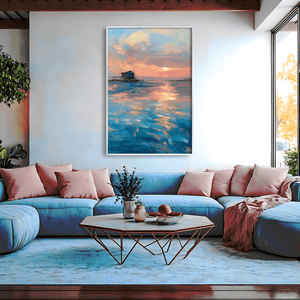 Evening’s Quiet Mirror Canvas Art Clock Canvas