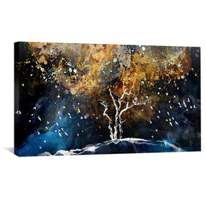 Evolving Cedar Canvas Art Clock Canvas