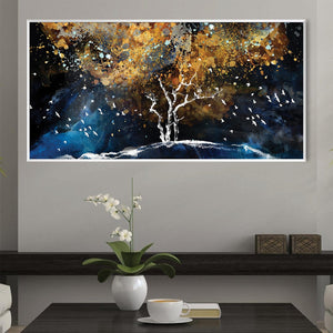 Evolving Cedar Canvas Art Clock Canvas