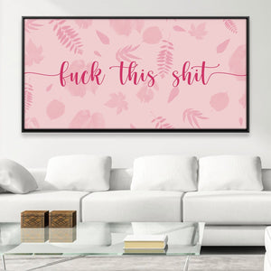 F This Shit Canvas Art Clock Canvas