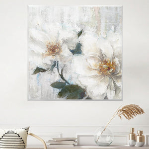 Faded Daisy Canvas Art Clock Canvas