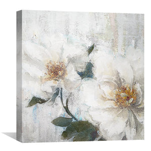 Faded Daisy Canvas Art Clock Canvas