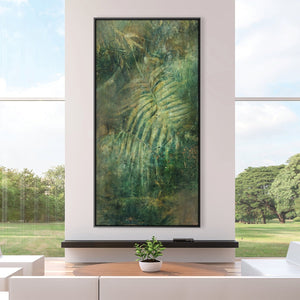 Faded Foliage Canvas Art Clock Canvas