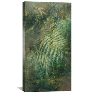 Faded Foliage Canvas Art Clock Canvas