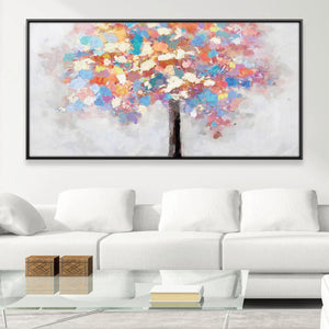 Faded Oak Canvas Art 50 x 25cm / Rolled Prints Clock Canvas