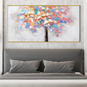 Faded Oak Canvas Art Clock Canvas